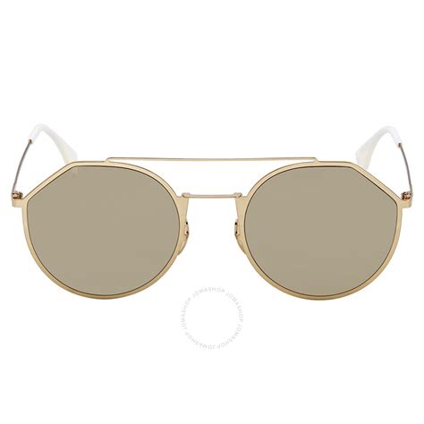 Fendi FF M0021/S J5G/K1 Sunglasses in Gold